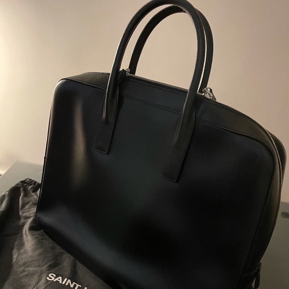 COPY - MUSEUM SMALL FLAT BRIEFCASE TEXTURED LEATHER - Picture 9 of 13